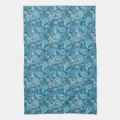 Linge De Cuisine Paisley Bleu (Vertical)