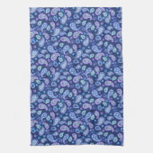 Linge De Cuisine Paisley Floral Pattern - Bleu (Vertical)