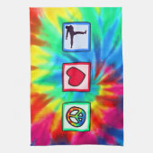 Linge De Cuisine Paix, amour, arts martiaux (Vertical)