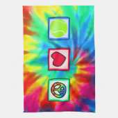 Linge De Cuisine Paix, amour, tennis (Vertical)