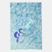 Linge De Cuisine Paix Bleue (Vertical)