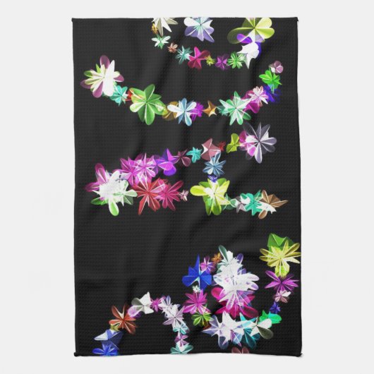 Linge De Cuisine "PAIX" dans l'art des fleurs Imprimer (Vertical)