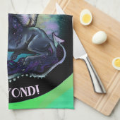 Linge De Cuisine Paix sur Terre Dragon et Unicorne (Quart Plié)