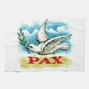 Linge De Cuisine Paix vintage sur Terre