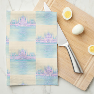 Linge De Cuisine Palais du Parlement de Budapest Hongrie Motif