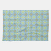 Linge De Cuisine Pale Blue Floral Carrelage Motif Plutôt (Horizontal)