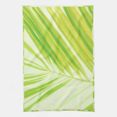 Linge De Cuisine Pale Pastel Green Palm Tree Feuilles (Vertical)
