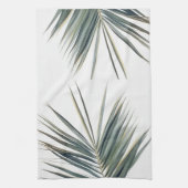 Linge De Cuisine Pale Pastel Green Palm Tree Leaf (Vertical)