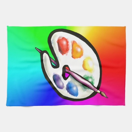 Linge De Cuisine Palette Artiste (Horizontal)