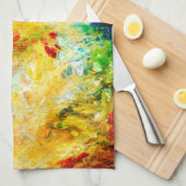 Linge De Cuisine Palette Artiste Colorée (Quart Plié)