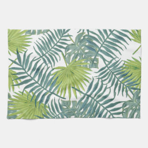 Linge De Cuisine Palm Tree Fronds Peinture hawaïenne