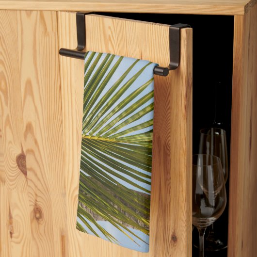 Linge De Cuisine Palme de verre luxuriante Océan 1 (Pliage en tiers)