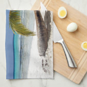 Linge De Cuisine palmier tropical (Quart Plié)