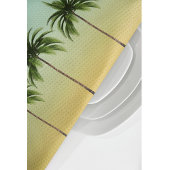 Linge De Cuisine Palmiers en rang, vie sur la plage