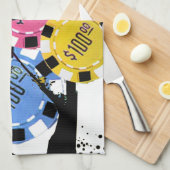 LINGE DE CUISINE PALMIERS ET PUCES (Quart Plié)