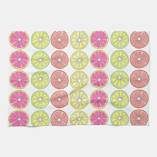 Linge De Cuisine Pamplemousse Citron Lime d'agrumes orange Serviett (Horizontal)
