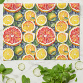 Linge De Cuisine Pamplemousse, Limon et Citrons Citrus Thématique (Plié)