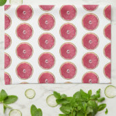 Linge De Cuisine Pamplemousse rouge juteux (Plié)
