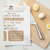 Linge De Cuisine Pancakes Recette Vacances Cadeau Thé Cuisine Servi (Quart Plié)