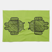 Linge De Cuisine Pancho Doodle Character pour le robot Android™ (Horizontal)