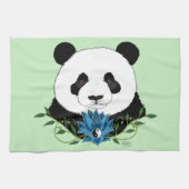 Linge De Cuisine Panda Bear Lotus (Horizontal)