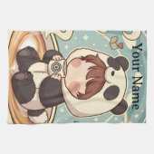 Linge De Cuisine Panda Brew Absorbent Kitchen Dish Towel (Horizontal)