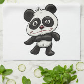 Linge De Cuisine Panda de dessin adorable (Plié)