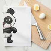 Linge De Cuisine Panda de dessin adorable (Quart Plié)
