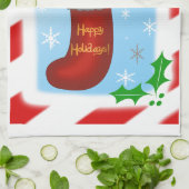 Linge De Cuisine Panda de Noël (Plié)