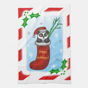 Linge De Cuisine Panda de Noël
