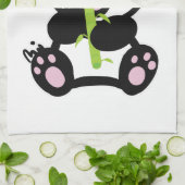 Linge De Cuisine Panda heureux (Plié)