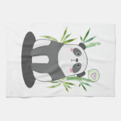 Linge De Cuisine Panda noir et blanc mignonne en Bambou (Horizontal)