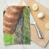 Linge De Cuisine Panda rouge (Quart Plié)