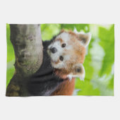 Linge De Cuisine Panda rouge (Horizontal)