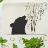 Linge De Cuisine Panda Silhouette (Plié)