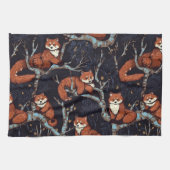 Linge De Cuisine Pandas rouges dans les arbres (Horizontal)