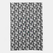 Linge De Cuisine Pandas sur violet (Vertical)
