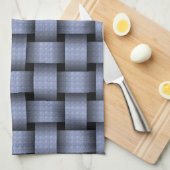 Linge De Cuisine Panier bleu ciel (Quart Plié)