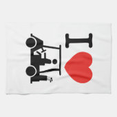 Linge De Cuisine Panier de golf I Heart (Love) (Horizontal)