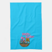 Linge De Cuisine Panier de Pâques Hoppy (Vertical)