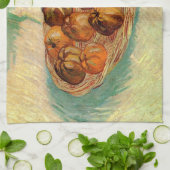 Linge De Cuisine Panier de pommes à Pissarro par Vincent van Gogh (Plié)