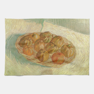 Linge De Cuisine Panier de pommes encore vie par Vincent van Gogh