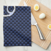Linge De Cuisine Panneau cancéreux Zodiac Navy Blue Carbon Fiber Pr (Quart Plié)