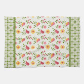 Linge De Cuisine Panneau Retro Pink Spring Birds (Horizontal)
