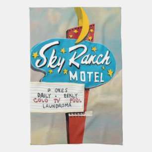 Linge De Cuisine Panneau Sky Ranch Motel
