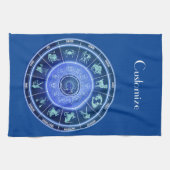 Linge De Cuisine Panneau solaire Zodiac Calendrier Astrologie Thund (Horizontal)