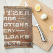 Linge De Cuisine Panneau Vieux magasin peint (Quart Plié)