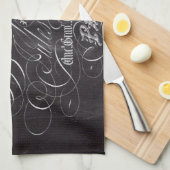 Linge De Cuisine Panneaux rougeâtres à Paris Scripts français (Quart Plié)