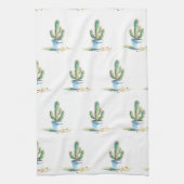 Linge De Cuisine Paño de cocina cactus acuarelas (Vertical)