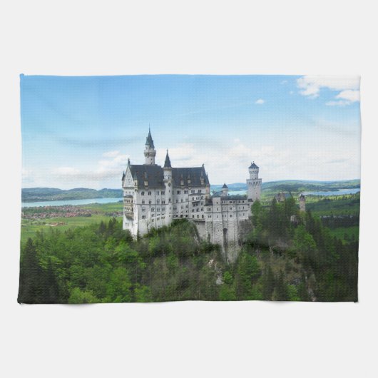 Linge De Cuisine Panorama de Neuschwanstein (Horizontal)